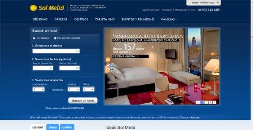 Крупнейшая сеть отелей в Испании Соль Мелиа  Sol Melia 