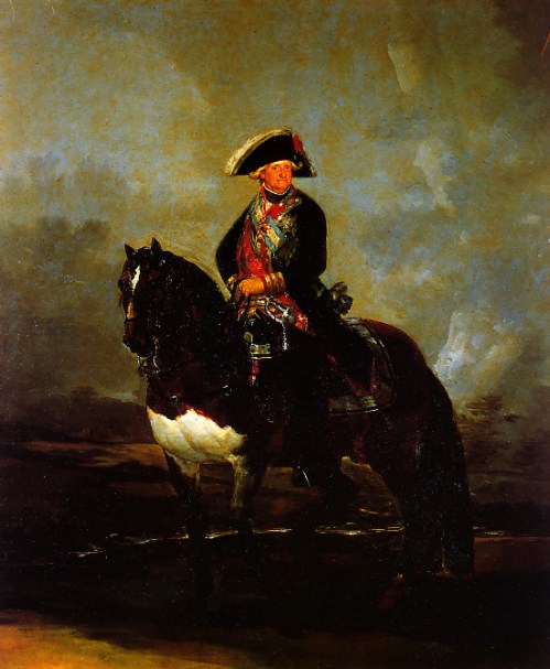 Музей Прадо в Мадриде Конный Портрет Карла IV 1801 год Холст , Масло 336х282 см  Carlos IV a Caballo