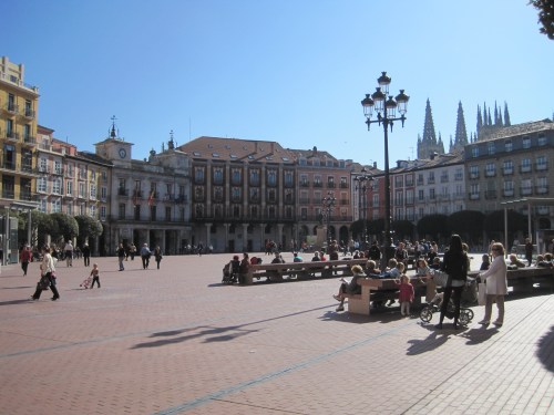 Главная площадь города Бургос Burgos Пласа Майор Plaza Mayor