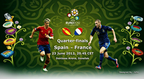 Футбол Евро 2012 Чемпионат Европы по футболу Euro 2012 . 1/4 финала Испания-Франция Голы Видео Счет