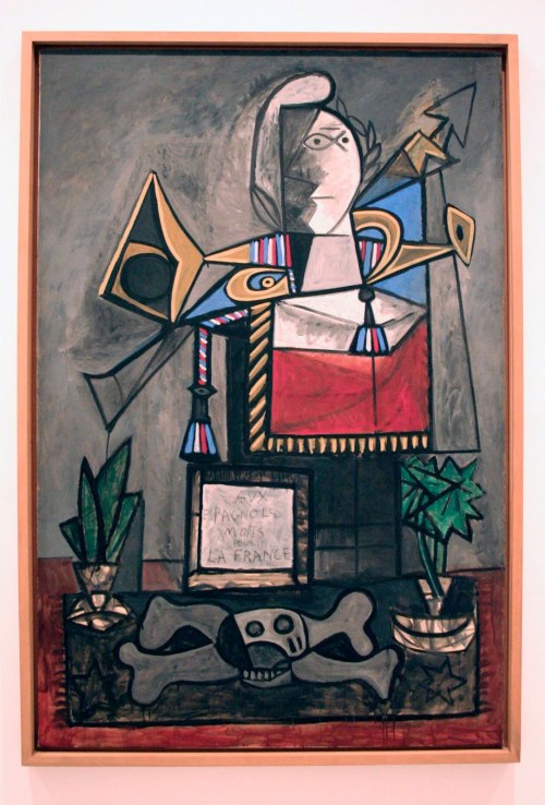 Пабло Пикассо Pablo Ruiz Picasso "Монументы испанцам погибшим за Францию"  Monumentos a los españoles muertos por Francia 1946-1947 годы  Музей Королевы Софии Мадрид Испания