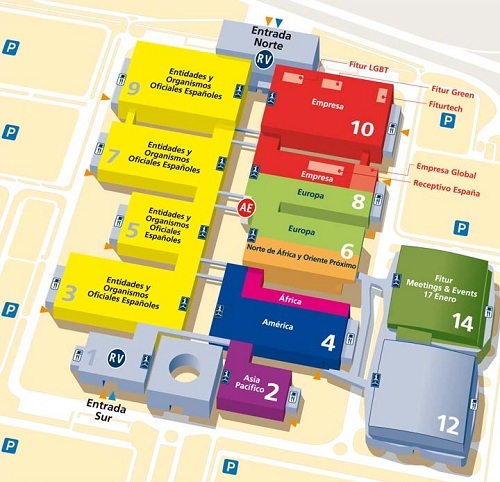 План выставки ФИТУР FITUR 2013 в Мадриде