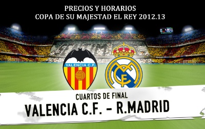 Кубок Короля Copa del Rey 2012-2013, 1/4 финала Валенсия Valencia - Реал Мадрид Real Madrid