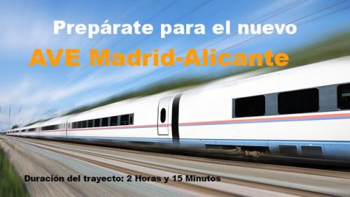 18 июня 2013 года будет открыта новая линия скоростного поезда АВЕ AVE Мадрид Madrid - Аликанте Alicante 