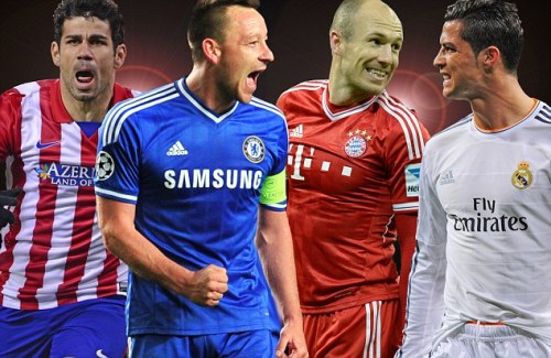 Расписание 1/2 финала , Полуфиналы Лиги Чемпионов Сhampions League сезон 2013-2014. Реал Мадрид - Байерн (Бавария ), Атлетико Мадрид - Челси. Билеты на футбол