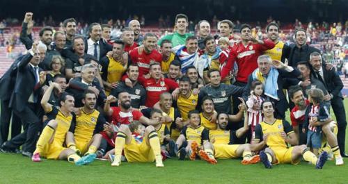 Атлетико Мадрид Atlético de Madrid Чемпион Испании по футболу сезона 2013-2014