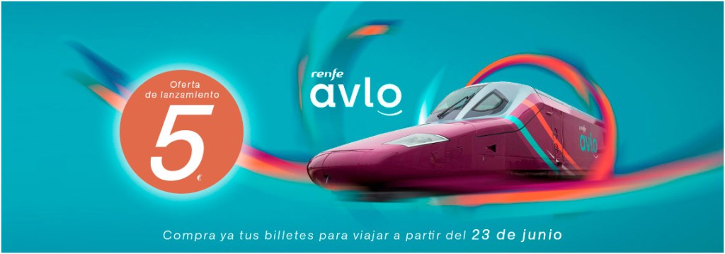 Из Мадрида в Барселону на скоростном поезде Авло Avlo , цена от  5 евро.