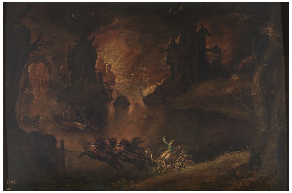 Экскурсии в Музей Прадо в Мадриде , семья фламандских художников Брейгелей." Питер Брейгель Младший "Похищение, Изнасилование Прозерпины"