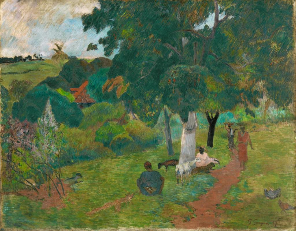 Импрессионисты в Музее Тиссен-Борнемиса в Мадриде Поль Гоген Paul Gauguin Приход и уход, Мартиника (Туда-сюда) Idas y venidas, Martinica, 1887