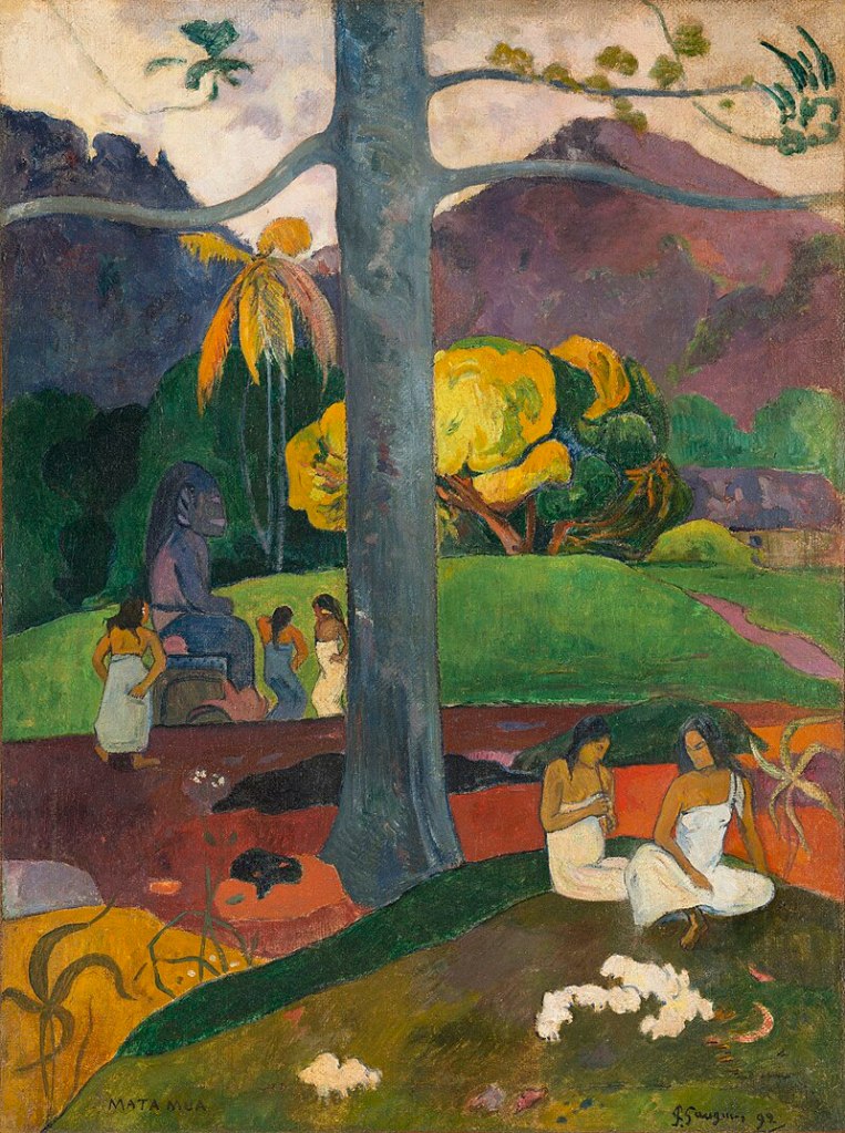 Импрессионисты в Музее Тиссен-Борнемиса в Мадриде Поль Гоген Paul Gauguin Мата Муа (В прежние времена) Mata Mua (Erase una vez), 1892